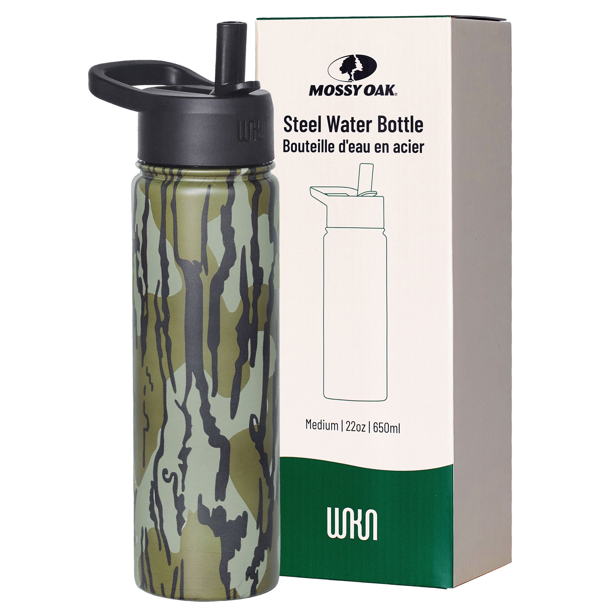 Mossy Oak Original Bottomland 22 oz Stainless Steel Water Bottle