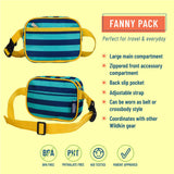 Blue Stripes Fanny Pack