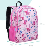 Pink Dino 15 Inch Backpack