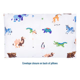 Wild Animals Microfiber Pillowcases - Toddler (2 pk)