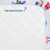 Robots Microfiber Fitted Crib Sheet