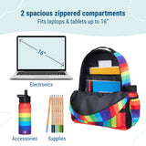 Rainbow Stripe ECO rPET Next Gen Backpack - 17 Inch / 18L