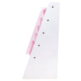 Vegan Leather Original Sling Bookshelf - White Wood w/ Light Pink and Dark Pink