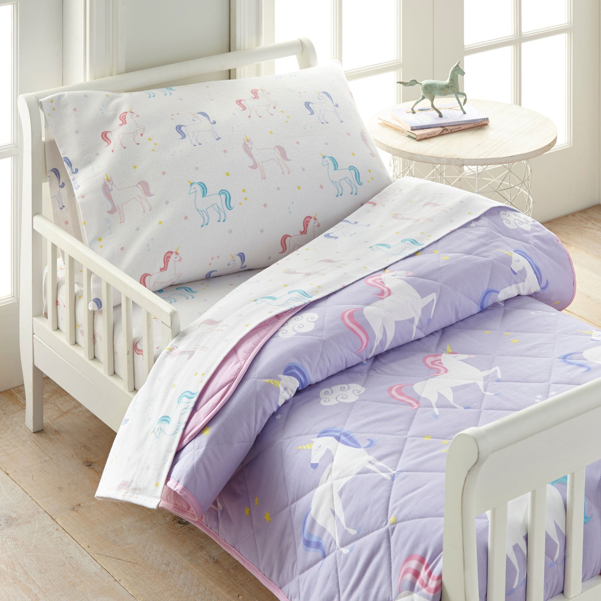 Unicorn 100% Cotton Flannel Pillowcase - Standard