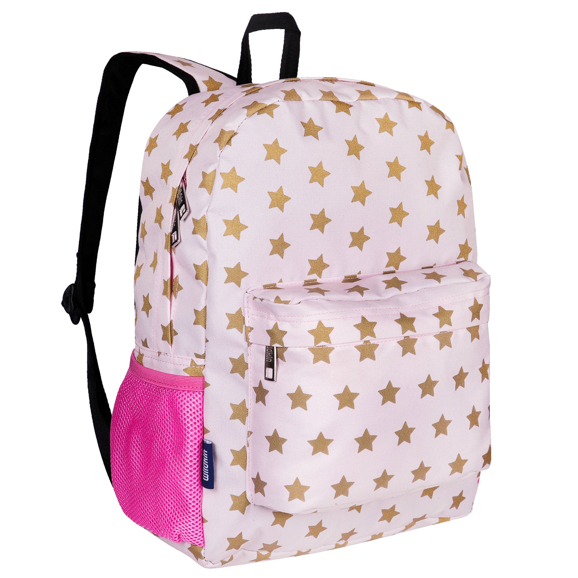 Pink and Gold Stars 16 Inch Backpack
