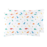 Jurassic Dinosaurs 100% Cotton Flannel Pillow Cases - 2 pack