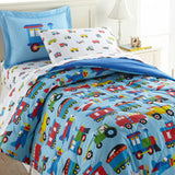 Trains, Planes & Trucks 100% Cotton Percale Sheet Set