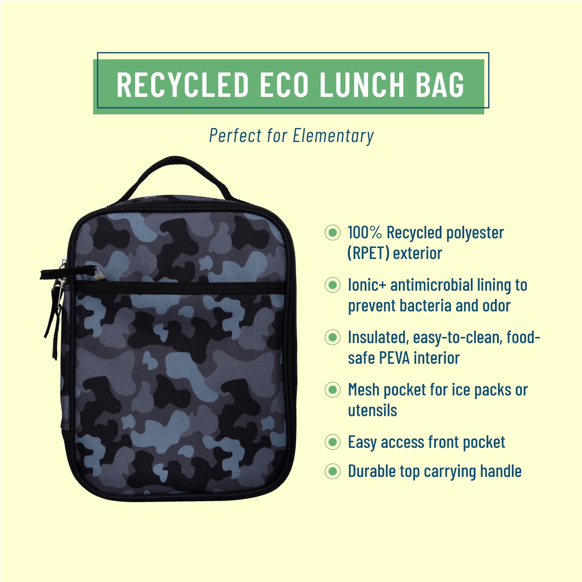 Black Camo ECO rPET Original Lunch Bag