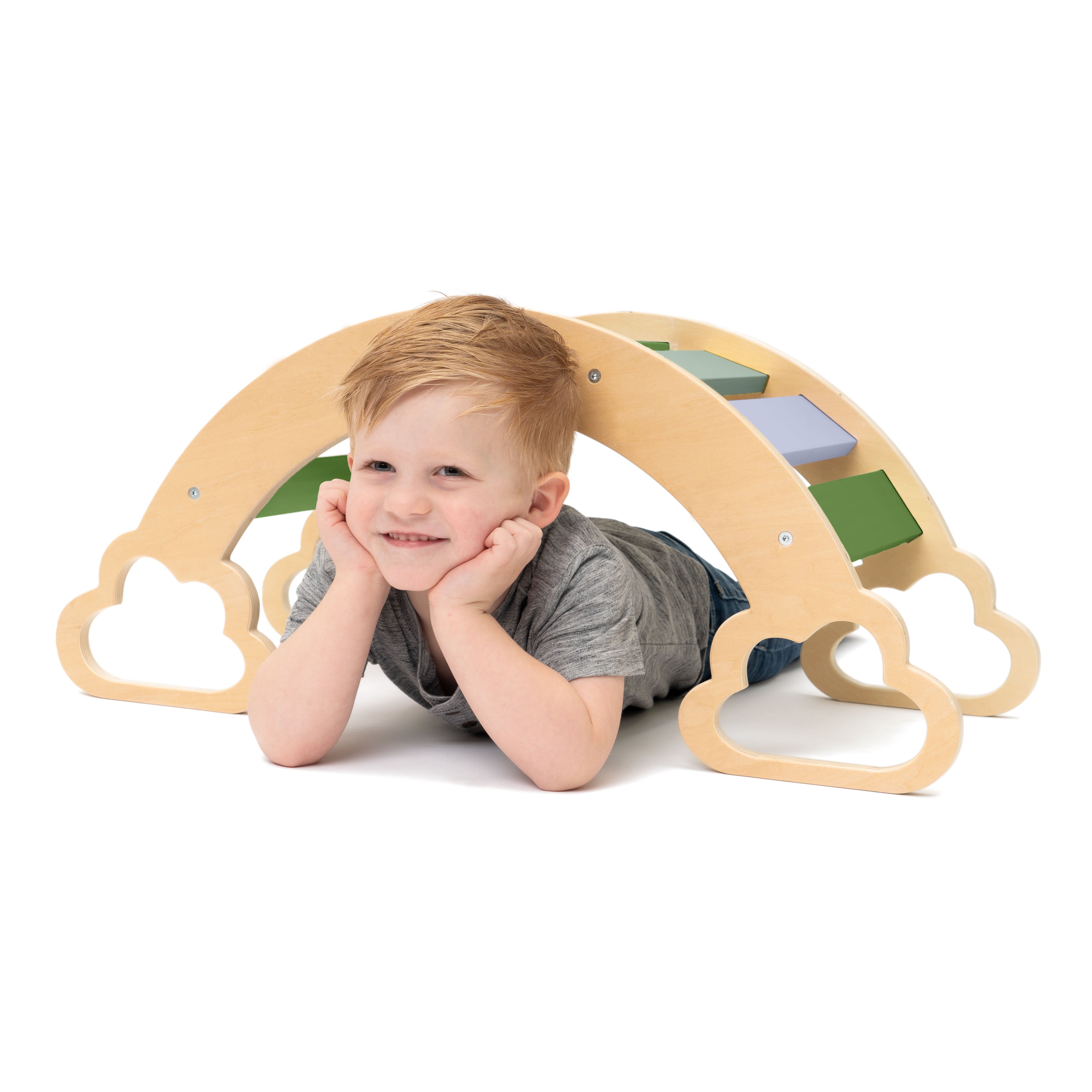 Wooden Arch Climber - Camo Green Colors