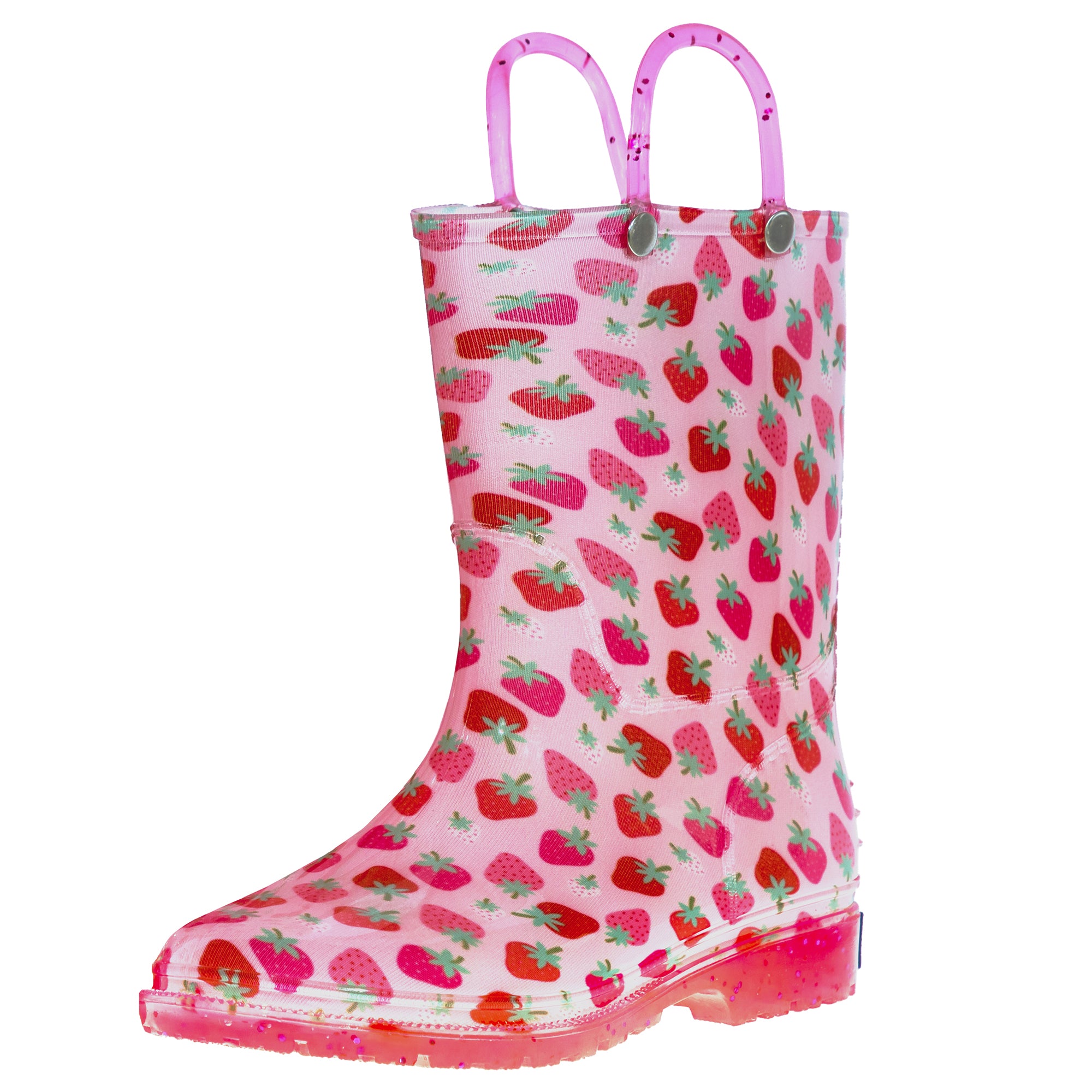 Strawberry Patch Rain Boots, size 10
