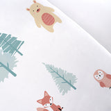 100% Cotton Fitted Crib Sheets - Woodland & Rainbows - 2 Pack