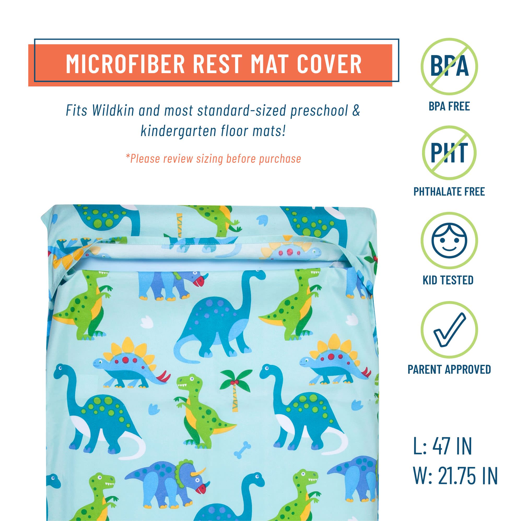 Dinosaur Land Microfiber Rest Mat Cover