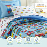 Trains, Planes & Trucks Cotton Bed in a Bag