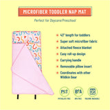 Confetti Peach Microfiber Toddler Nap Mat