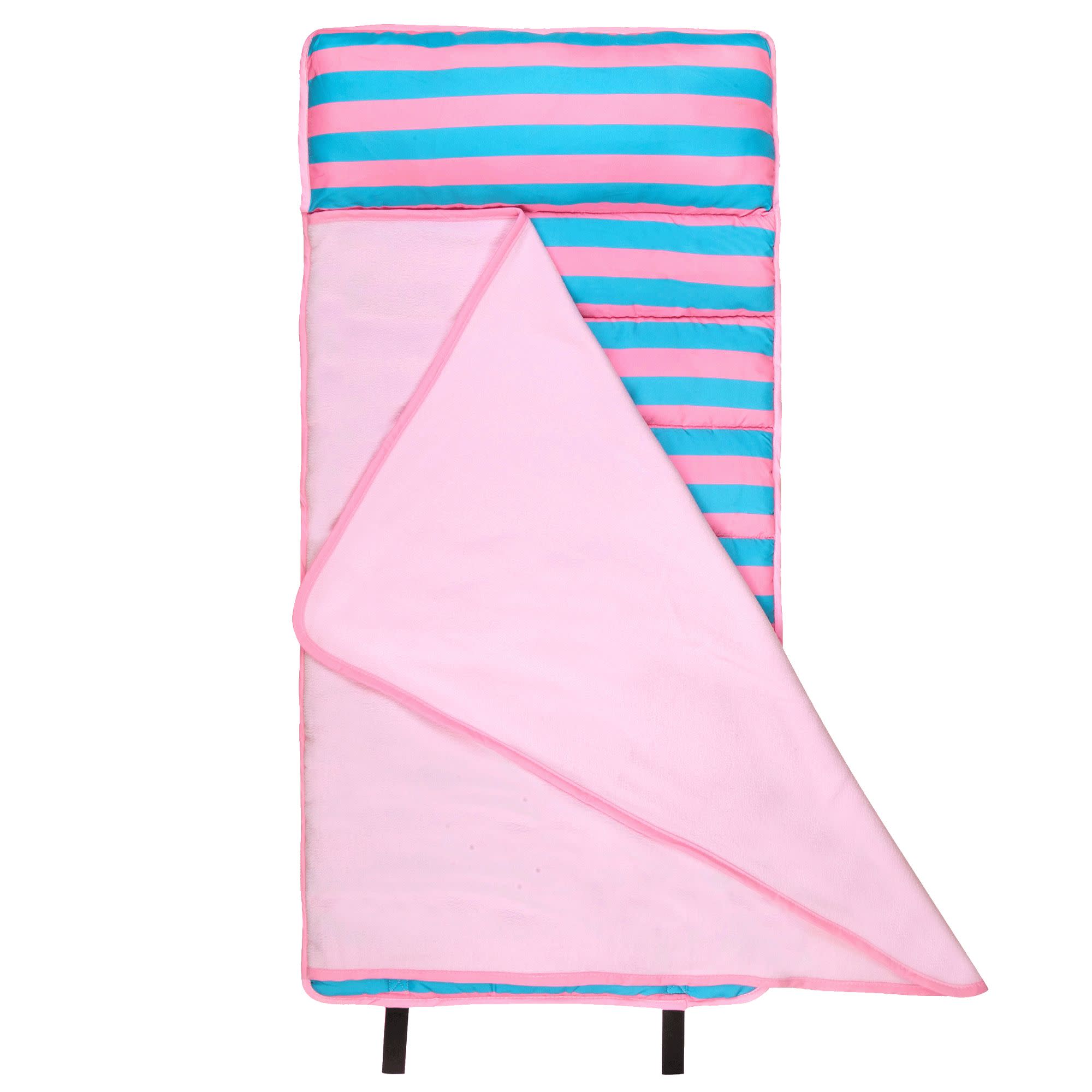 Pink Stripes Microfiber Toddler Nap Mat