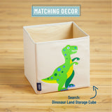 Dinosaur Land 100% Cotton Percale Pillow Cases - 2 pack