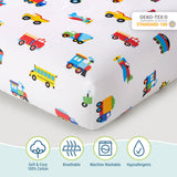 Trains, Planes & Trucks 100% Cotton Fitted Crib Sheet