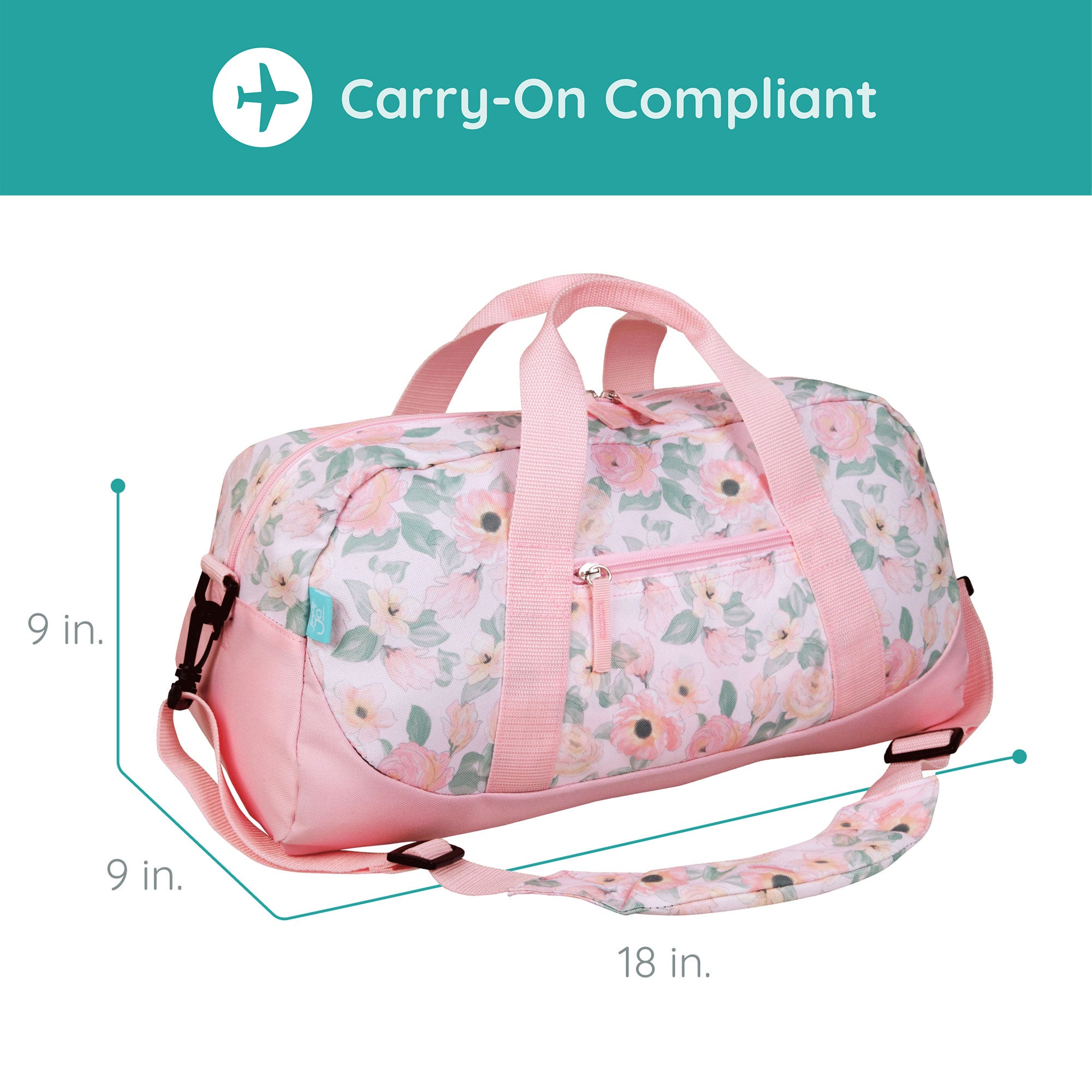 Floral Watercolor Overnighter Duffel Bag