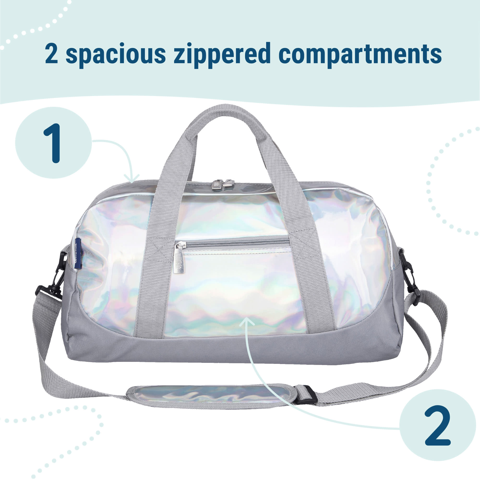 Holographic Overnighter Duffel Bag