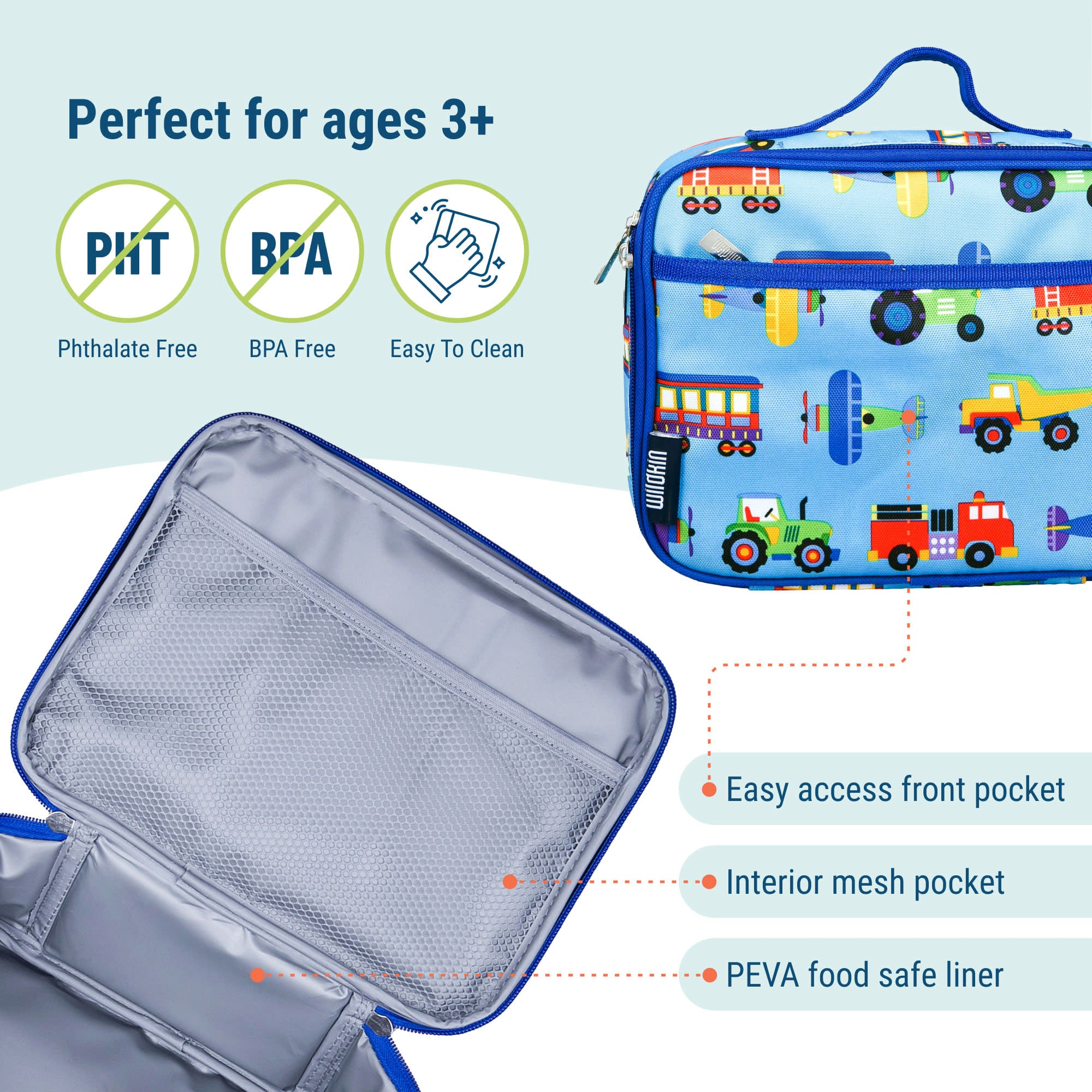 Trains, Planes & Trucks Lunch Box