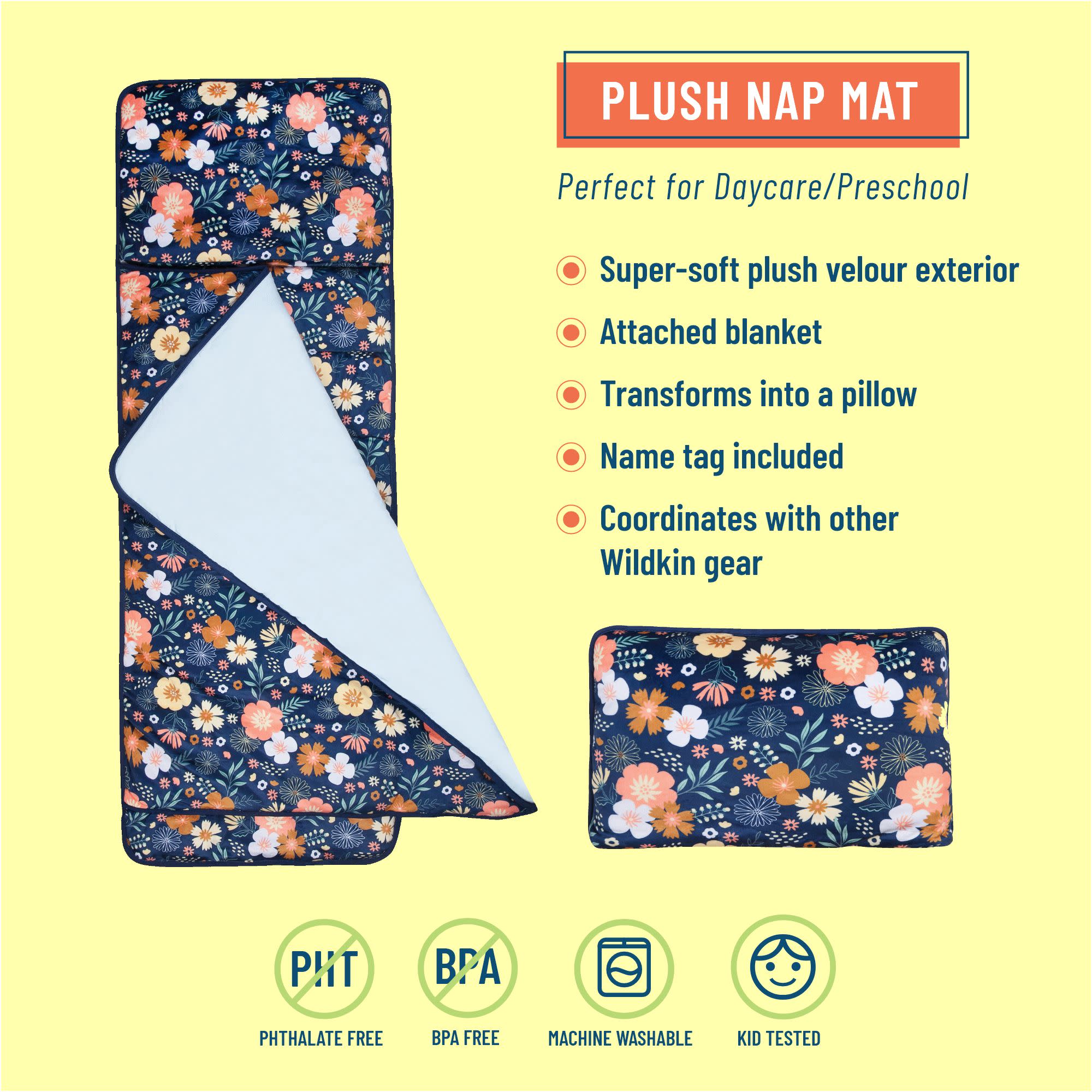 Wildflower Bloom Plush Nap Mat