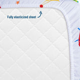 Out of this World Microfiber Fitted Crib Sheet