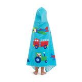 Trains, Planes & Trucks Hooded Beach Towel