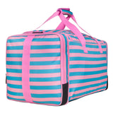 Pink Stripes Weekender Duffel Bag