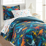 Jurassic Dinosaurs 100% Cotton Flannel Pillow Cases - 2 pack