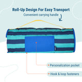 Blue Stripes Microfiber Toddler Nap Mat