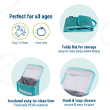 Blue Glitter Lunch Bag