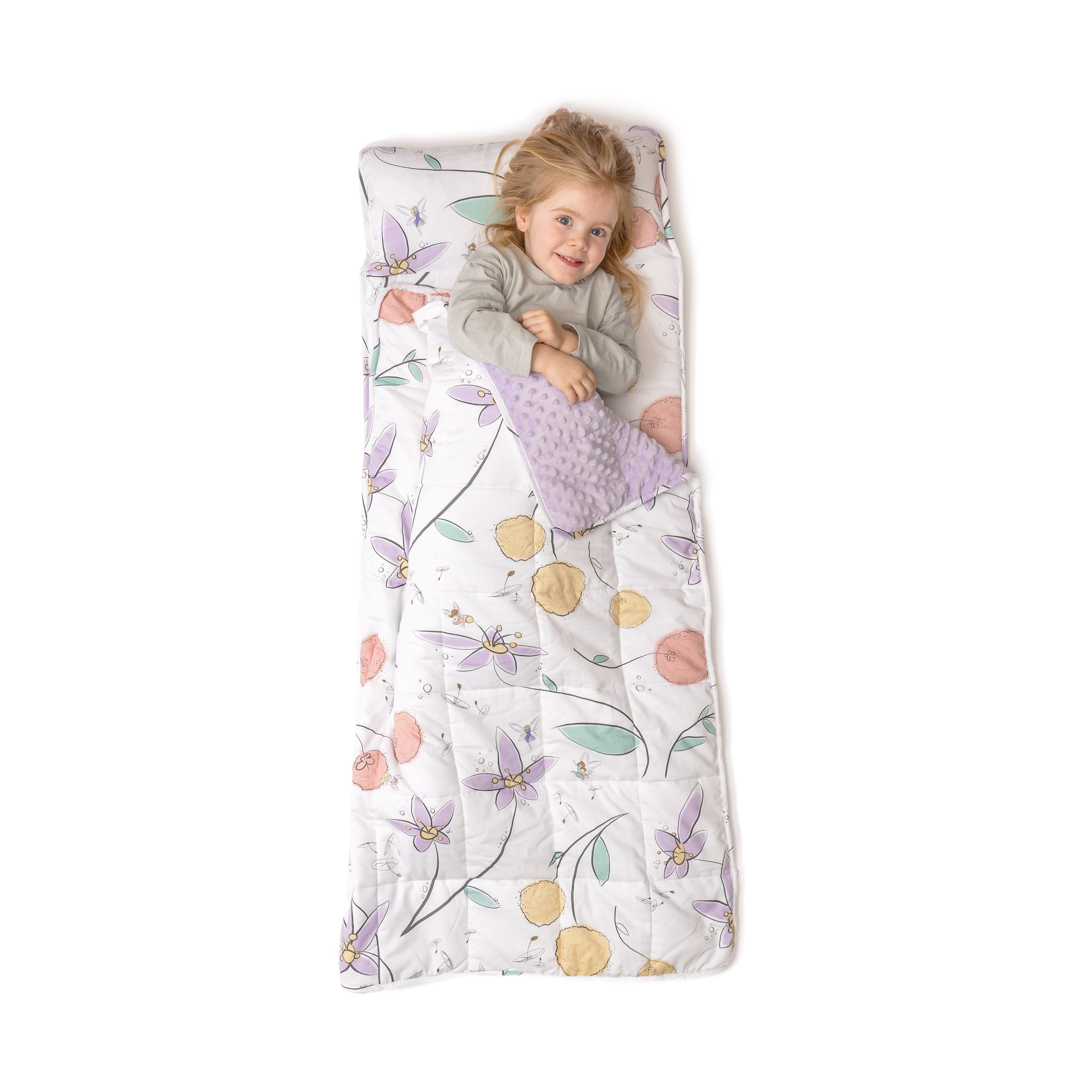 Extra Long Toddler Nap Mat - Fairy Blossom