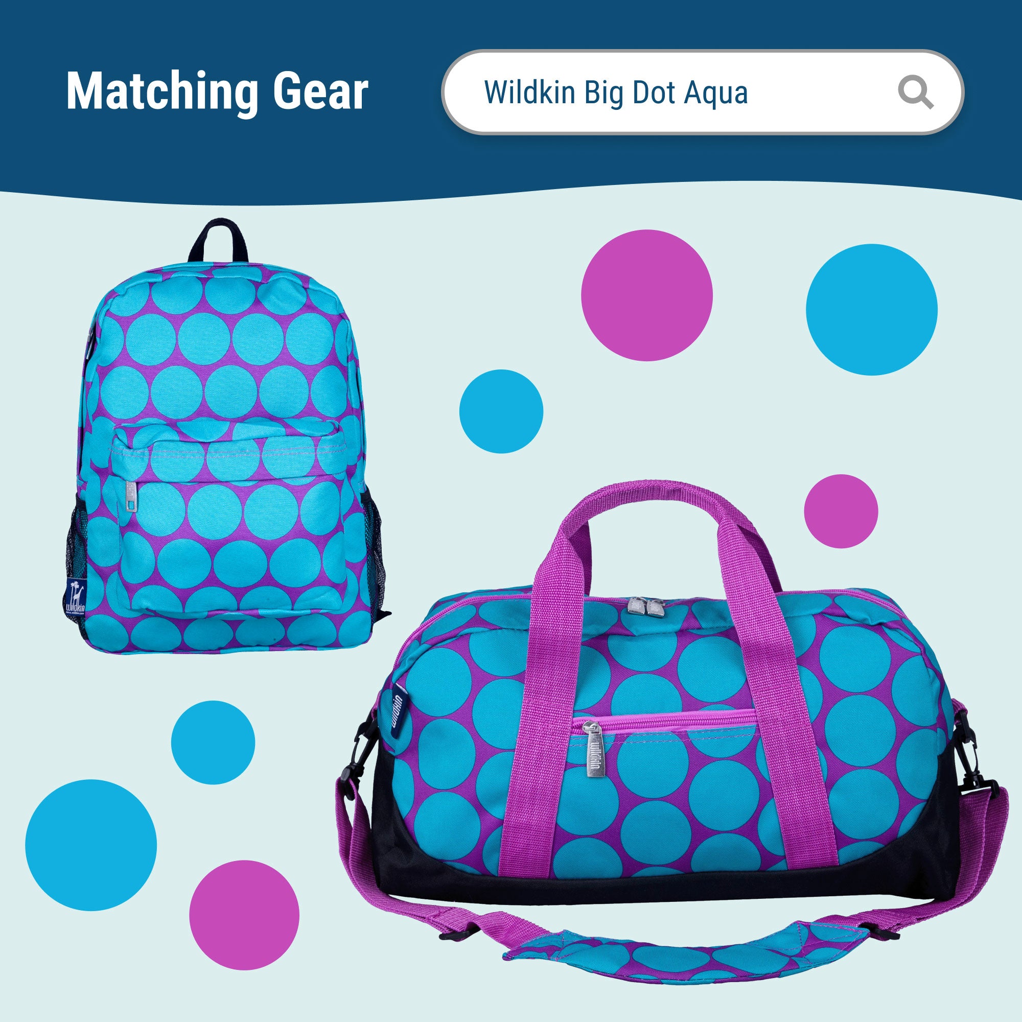 Big Dot Aqua Lunch Bag