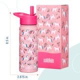 Magical Unicorns 18 oz Steel Water Bottle