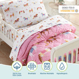 Horses 4 pc Cotton Bed in a Bag - Toddler