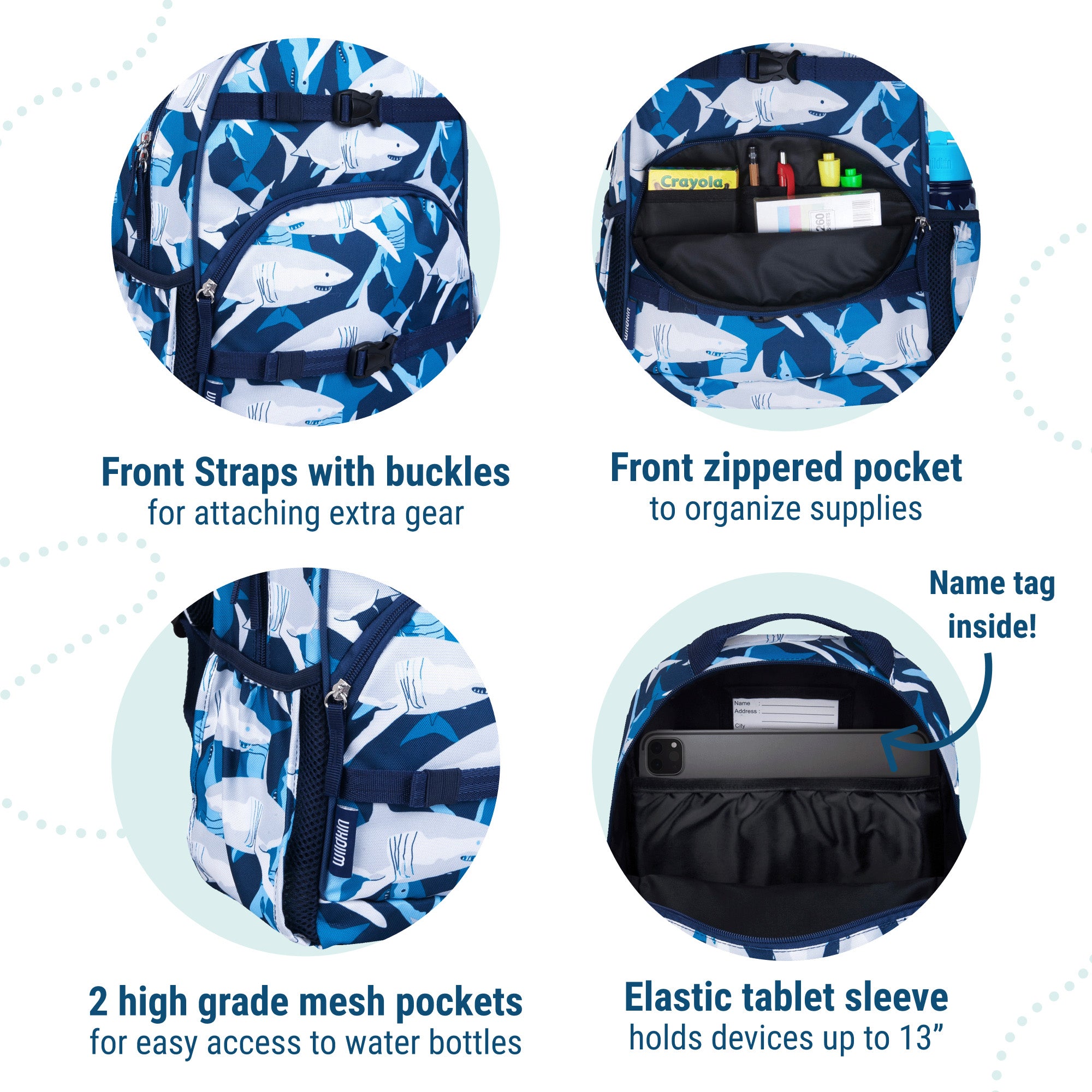 Sharks ECO rPET Next Gen Backpack - 15 Inch / 12L