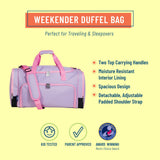 Lilac Weekender Duffel Bag