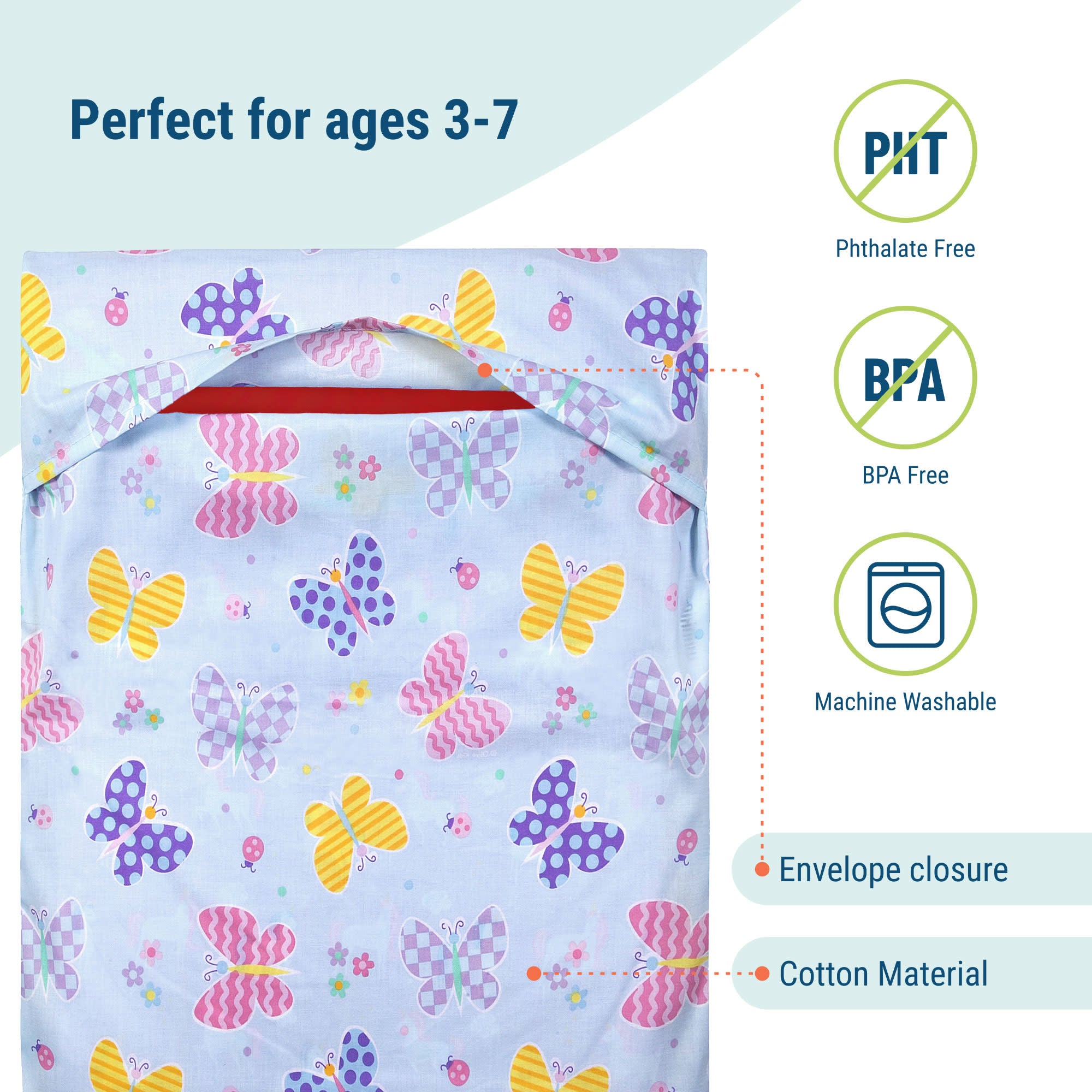 Butterfly Garden Blue Original Rest Mat Cover