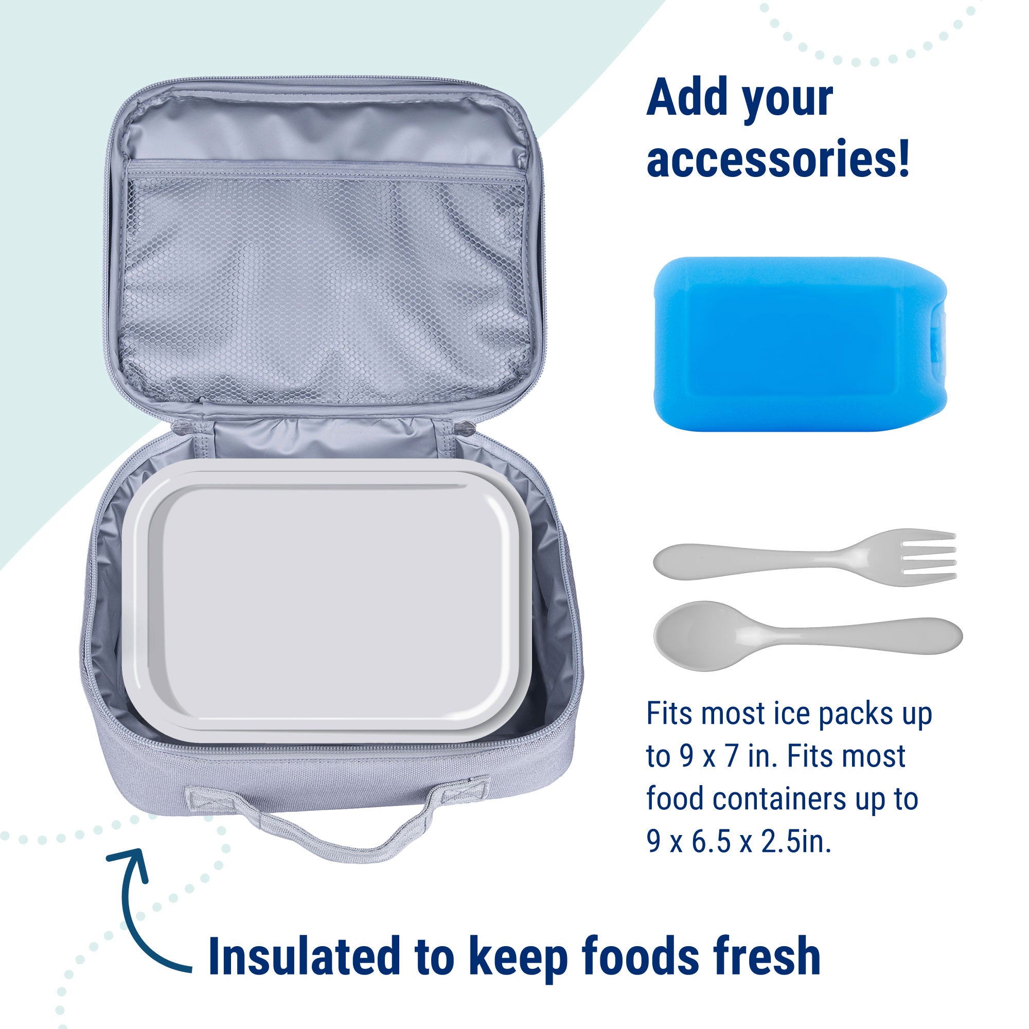 Gray Lunch Box