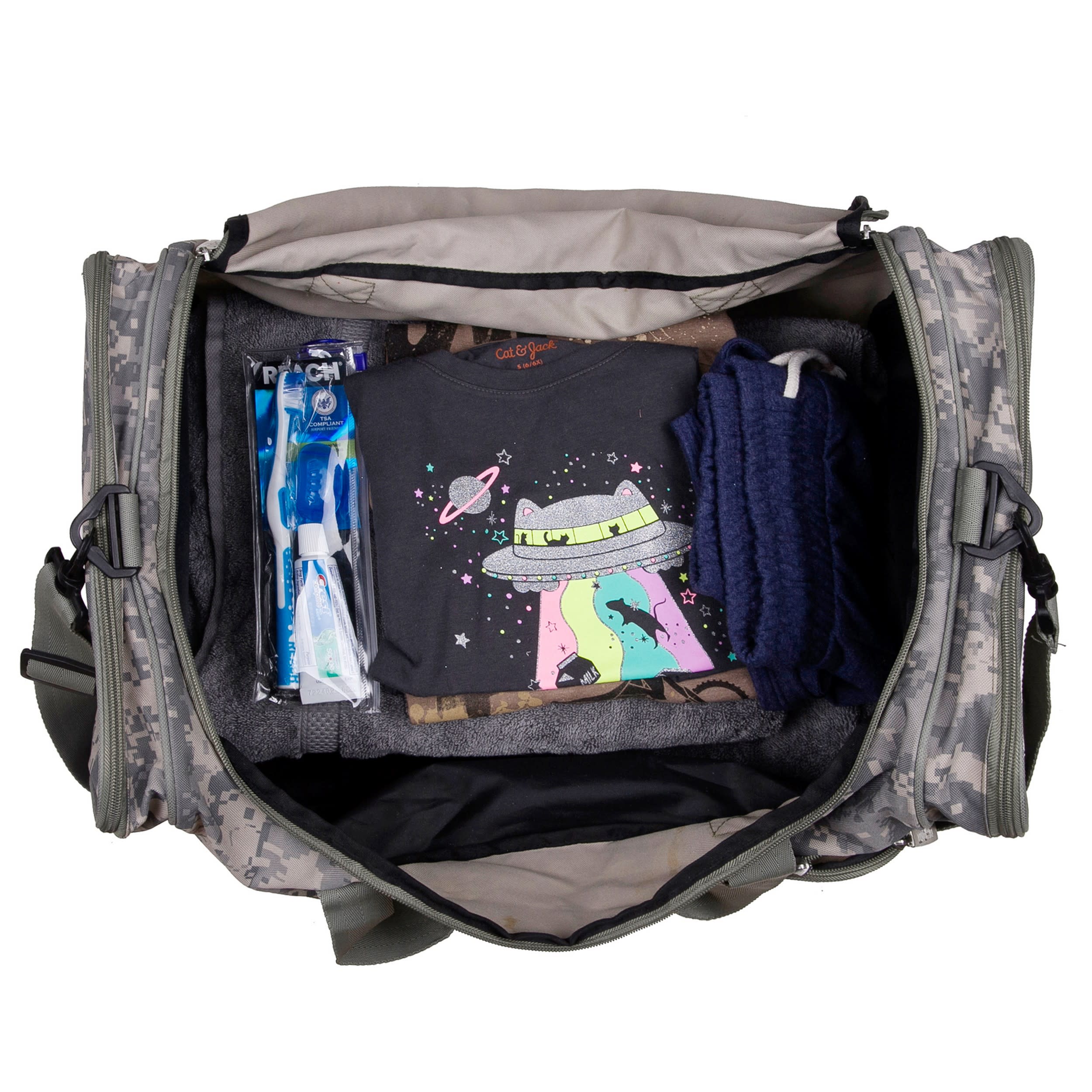 Digital Camo Weekender Duffel Bag