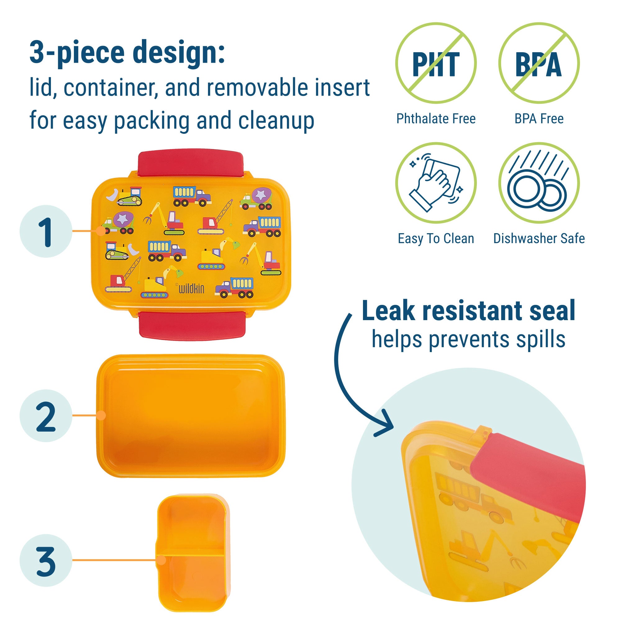 Under Construction Reusable Food Container Bento Box