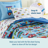 Trains, Planes & Trucks Cotton Bed in a Bag