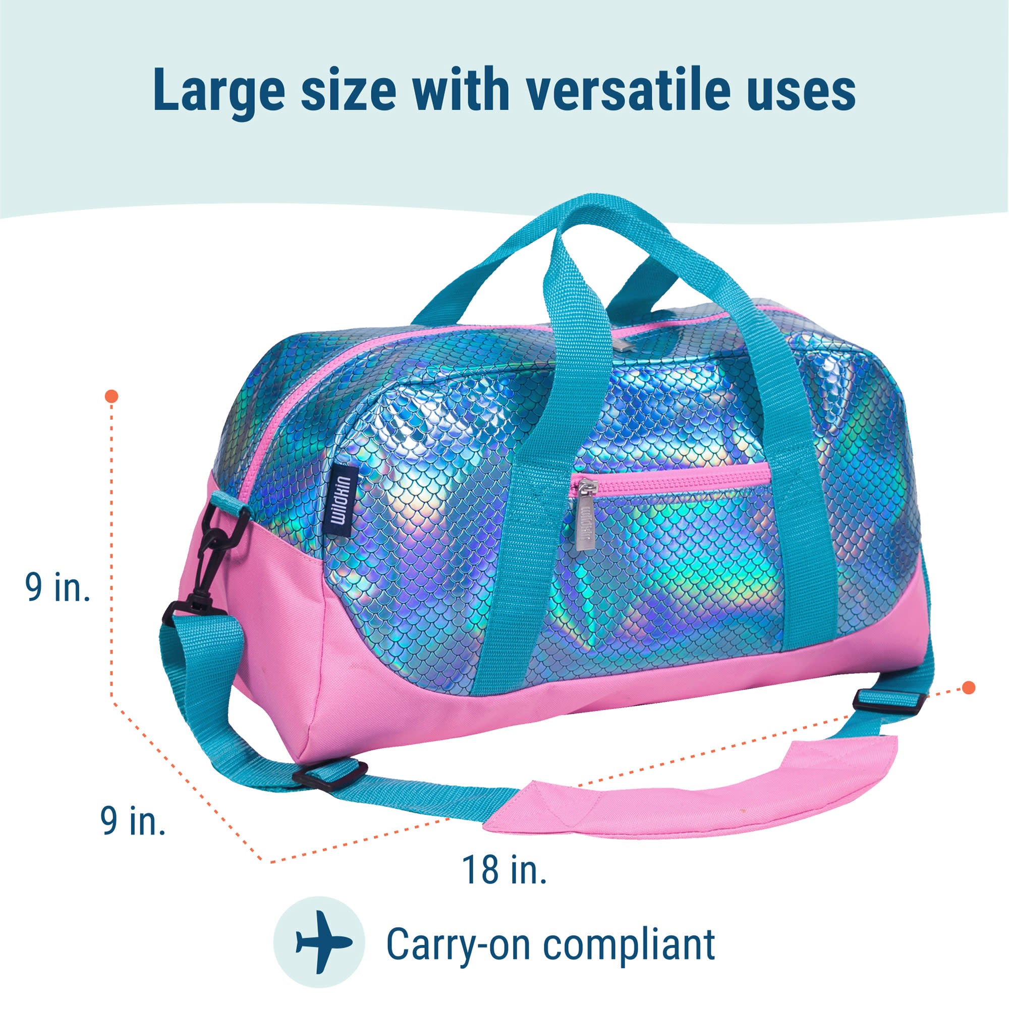 Mermaid Scales Overnighter Duffel Bag