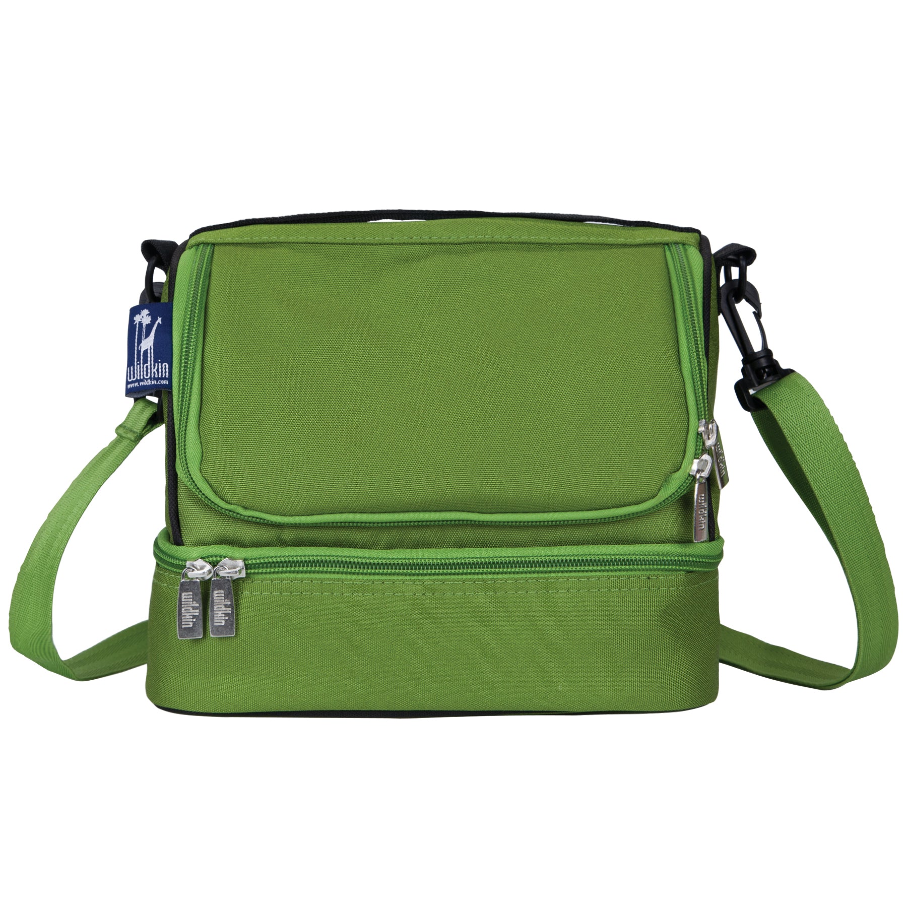 Parrot Green Two Compartment Lunch Bag