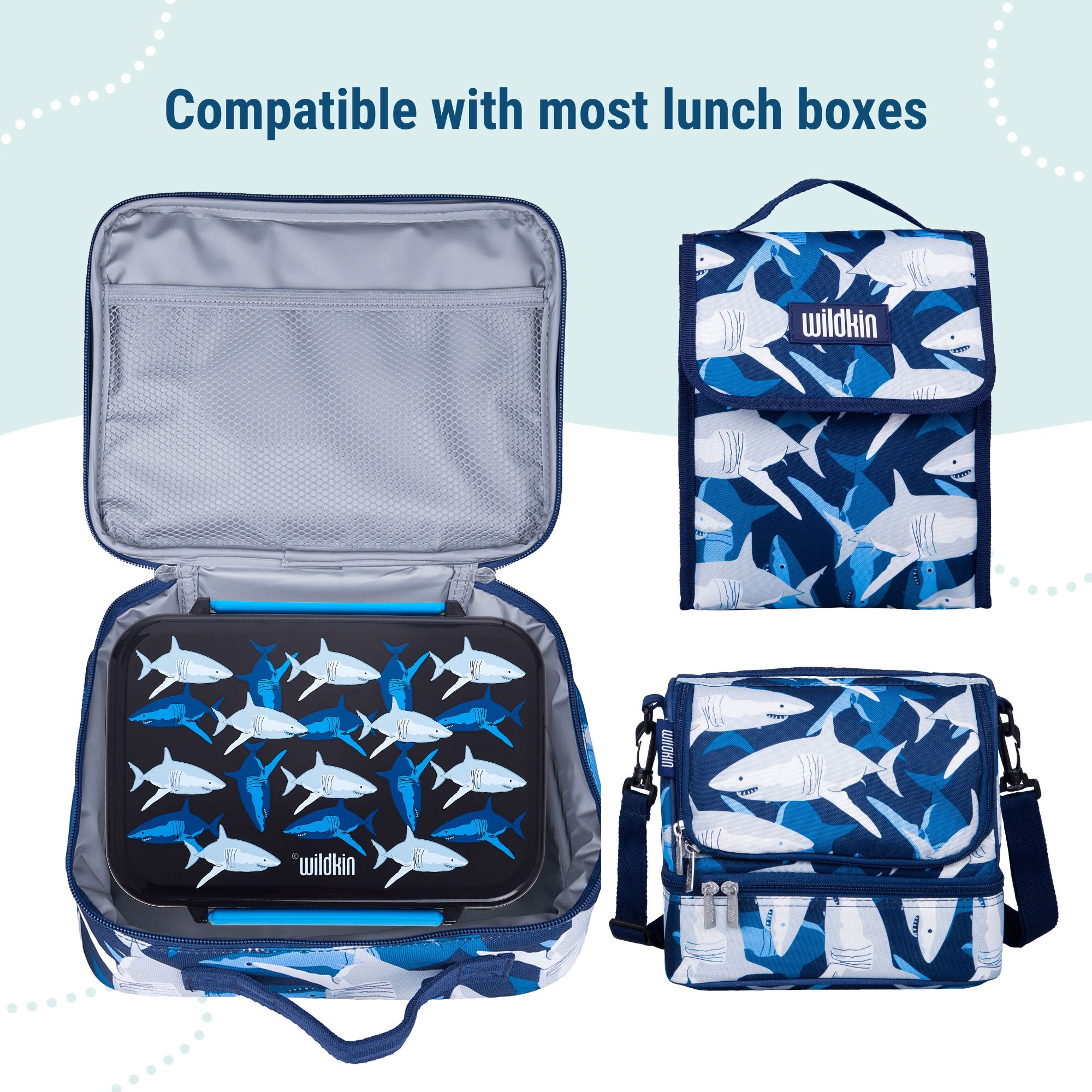 Sharks Reusable Food Container Bento Box