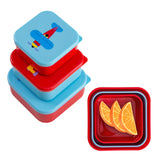 Trains, Planes & Trucks Nested Snack Containers