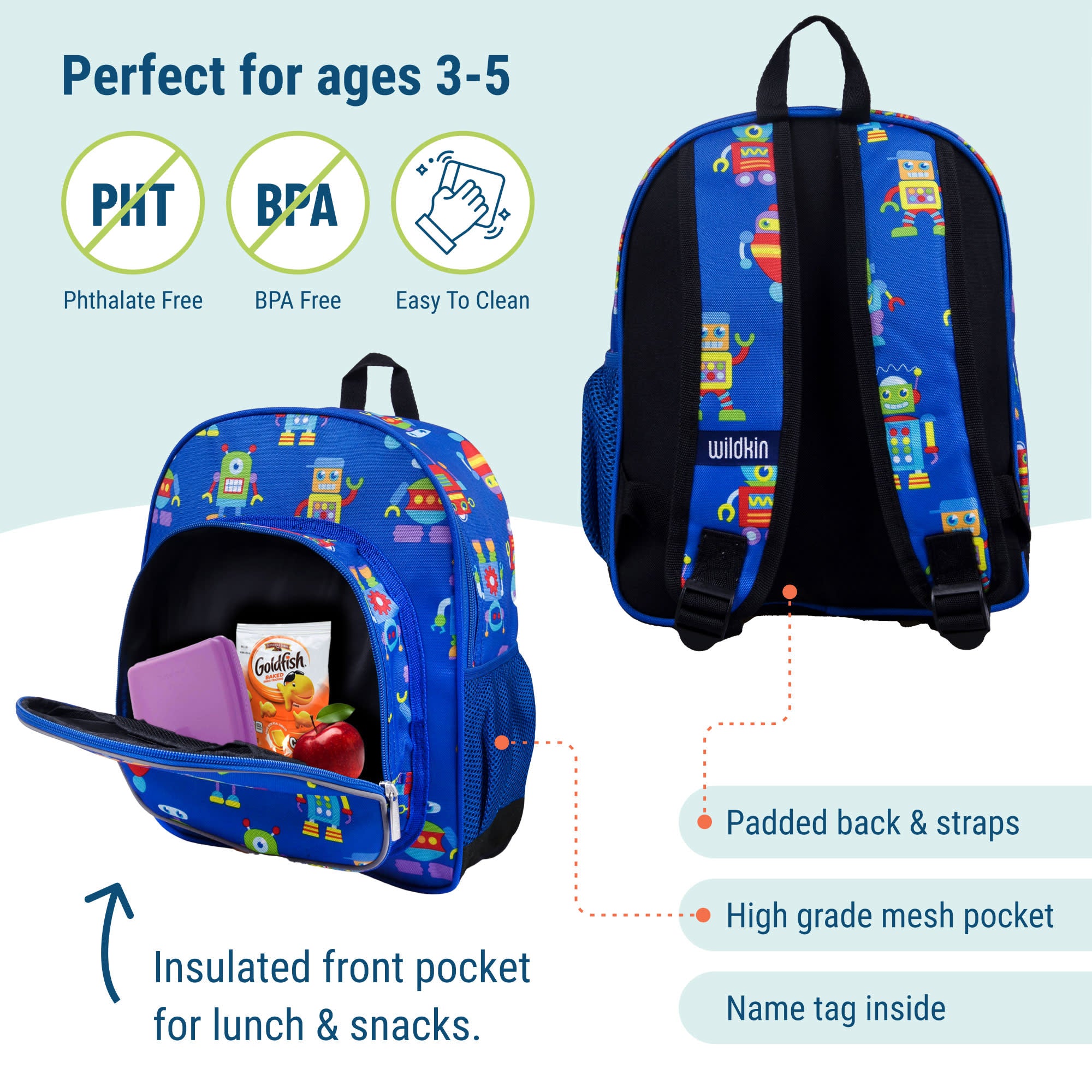 Robots 12 Inch Backpack