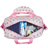 Pink and Gold Stars Overnighter Duffel Bag