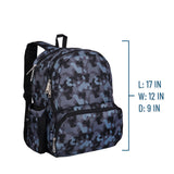 Black Camo 17 Inch Backpack