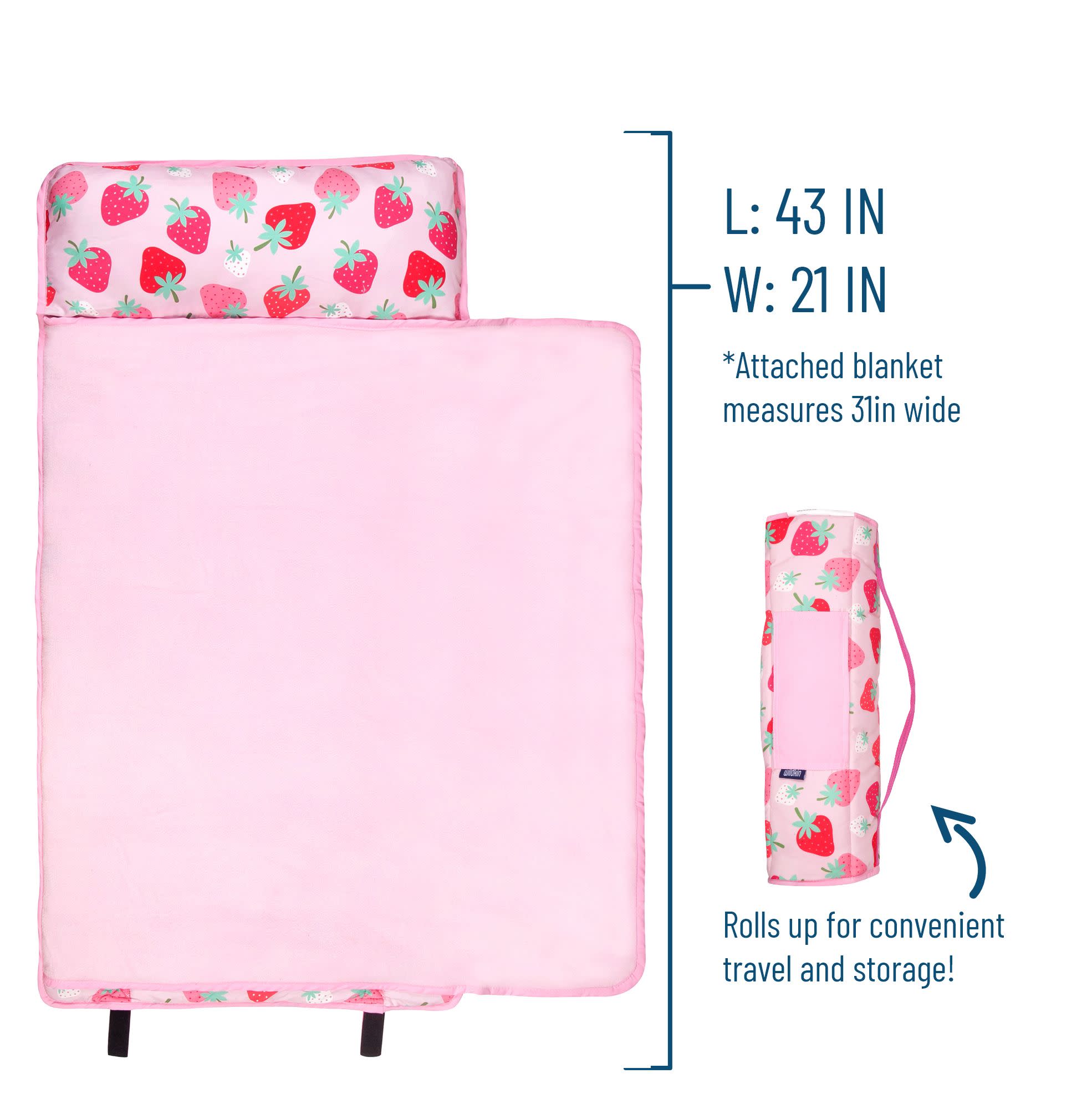 Strawberry Patch Microfiber Toddler Nap Mat